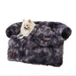 Fluffy Plush Dog Couch Bed – Sofa Bed with Blanket & Washable Cover